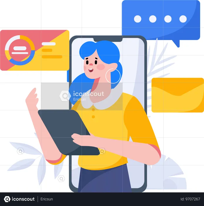 Online Marketing  Illustration