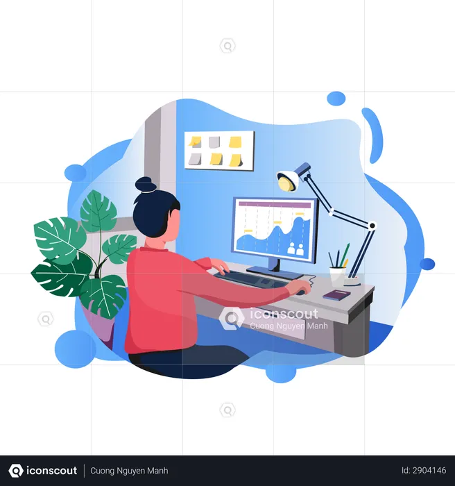 Online marketing  Illustration