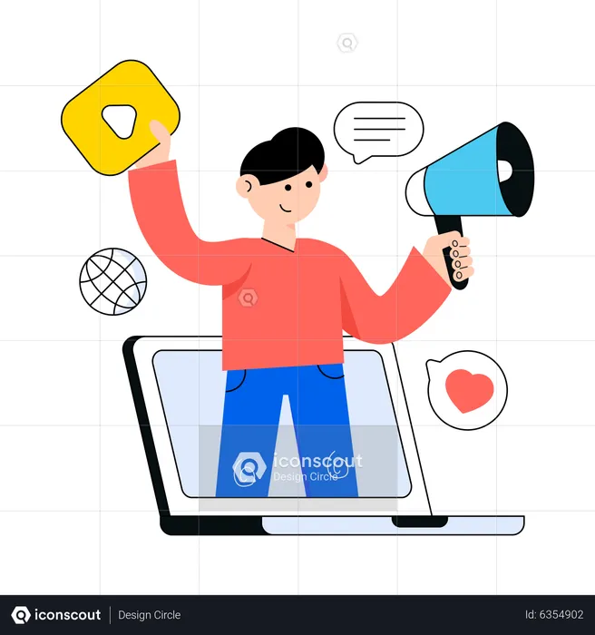 Online Marketing  Illustration