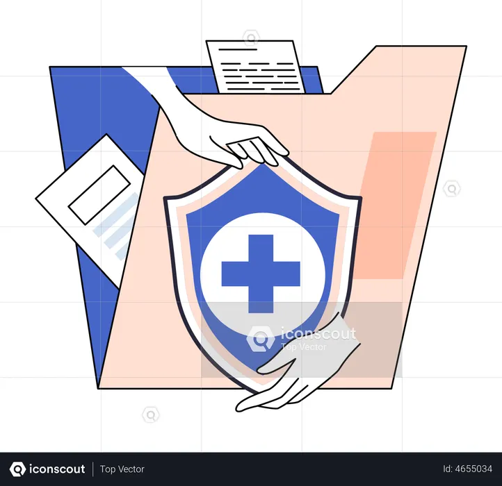 Online medical reports archive  Illustration