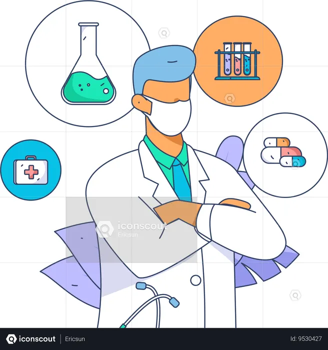 Online Medical Services  Illustration