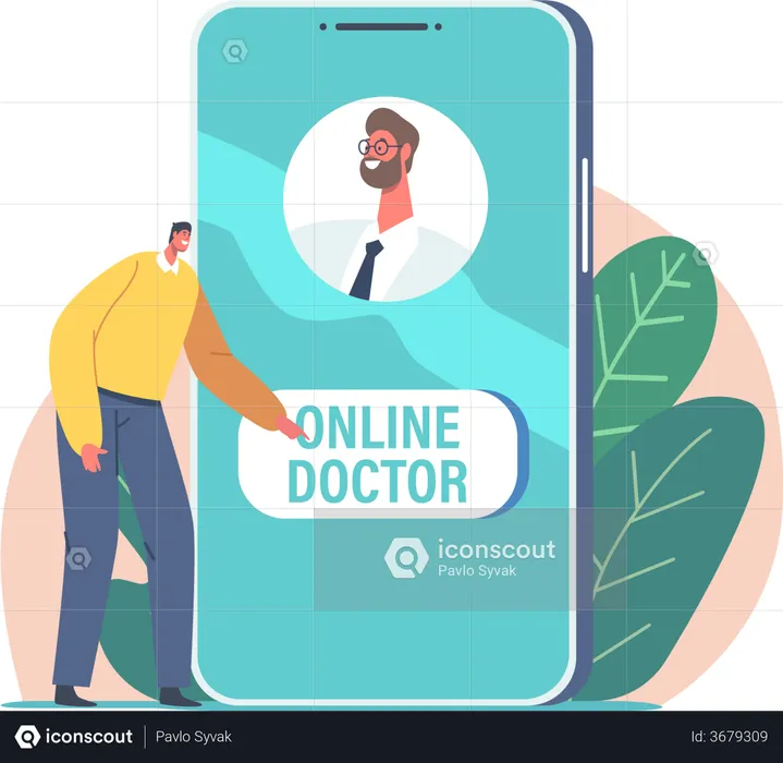 Online Medicine  Illustration