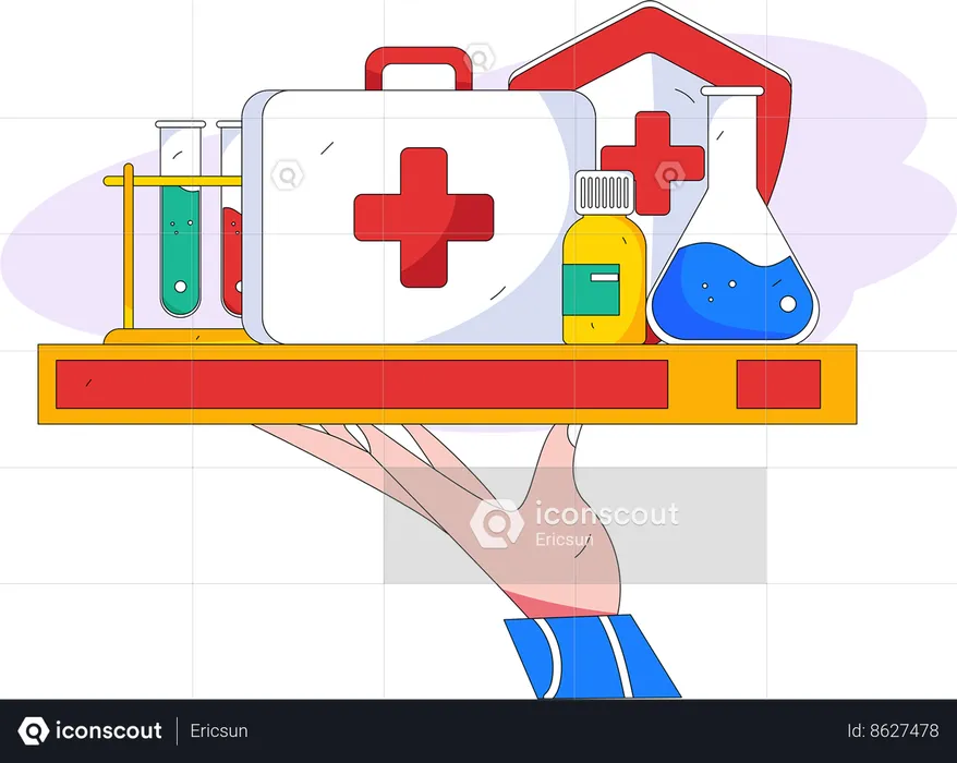 Online medicine store  Illustration