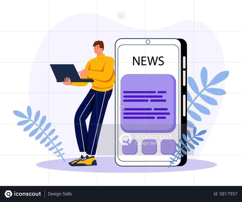 Online news  Illustration