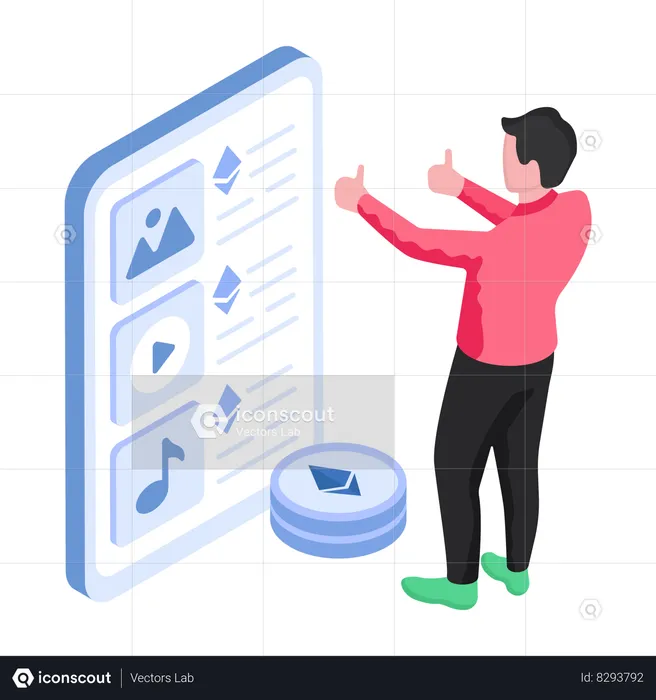 Online Nft Platform  Illustration