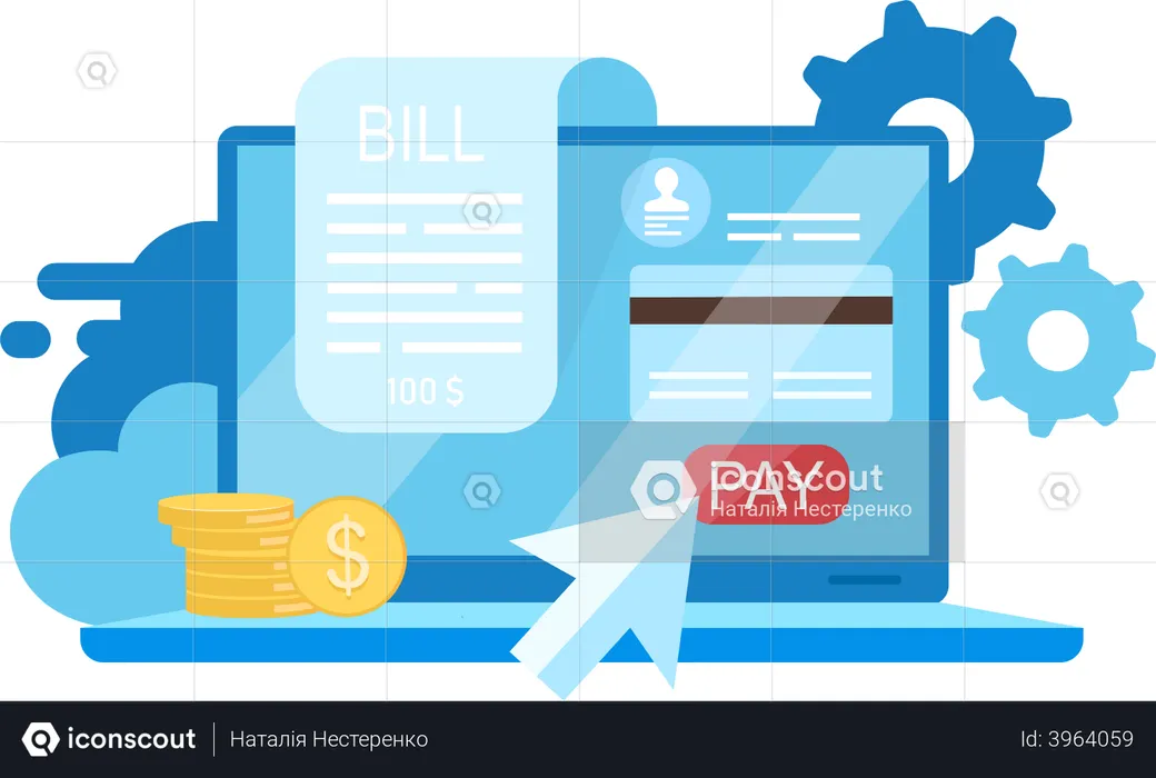 Online Payment  Illustration