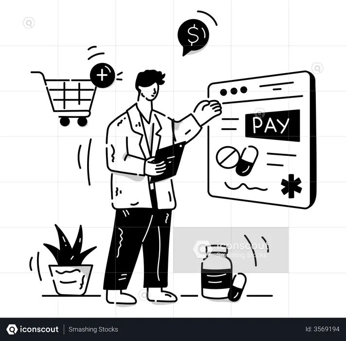 Online payment  Illustration
