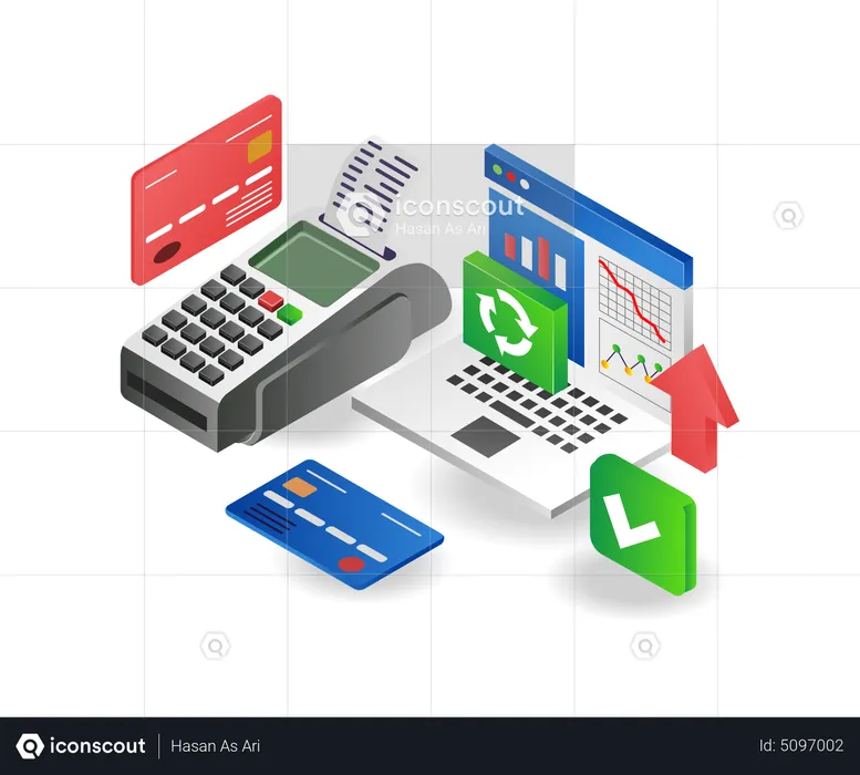 Online payment analysis  Illustration