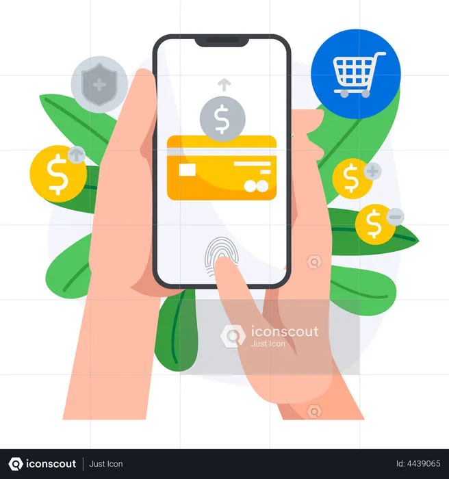 Online Payment app  Illustration