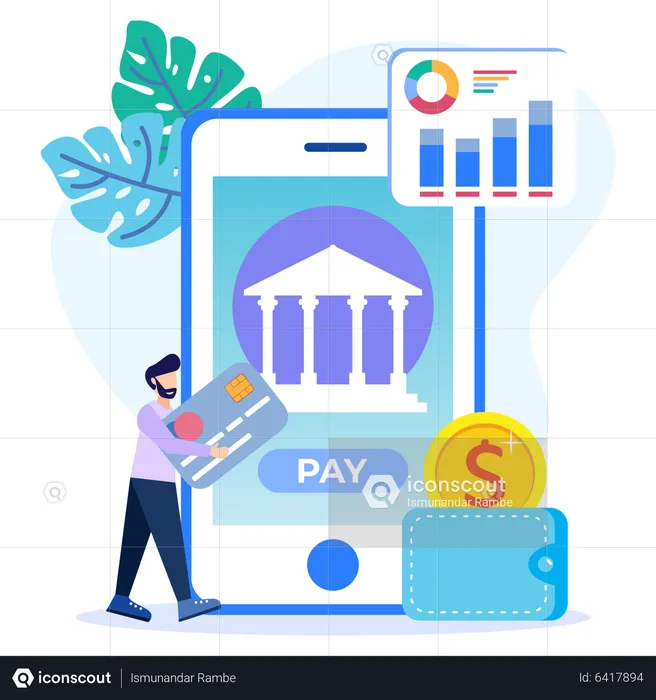 Online payment  Illustration