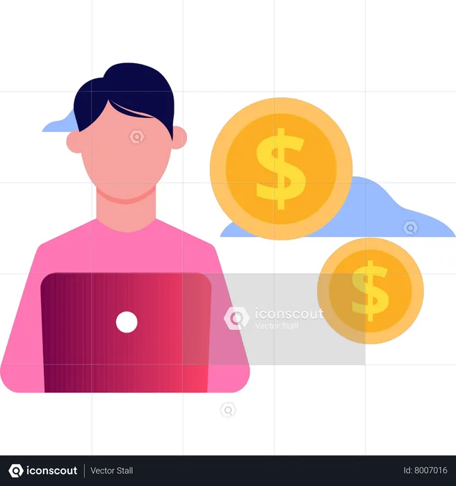 Online payment  Illustration