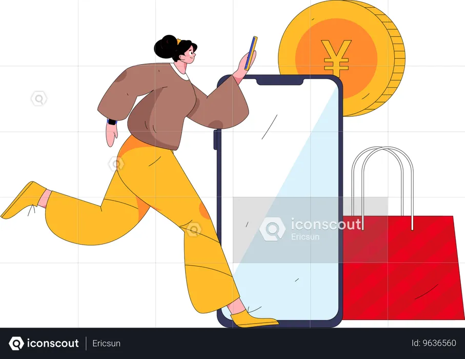 Online Payment  Illustration