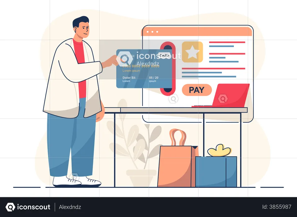 Online payment  Illustration