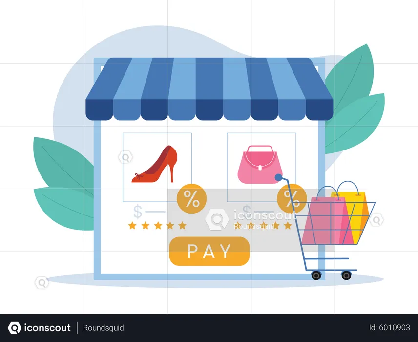 Online payment  Illustration