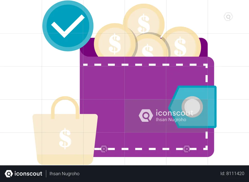 Online payment method  Illustration