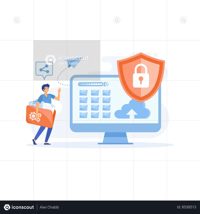 Online Payment Security  Illustration