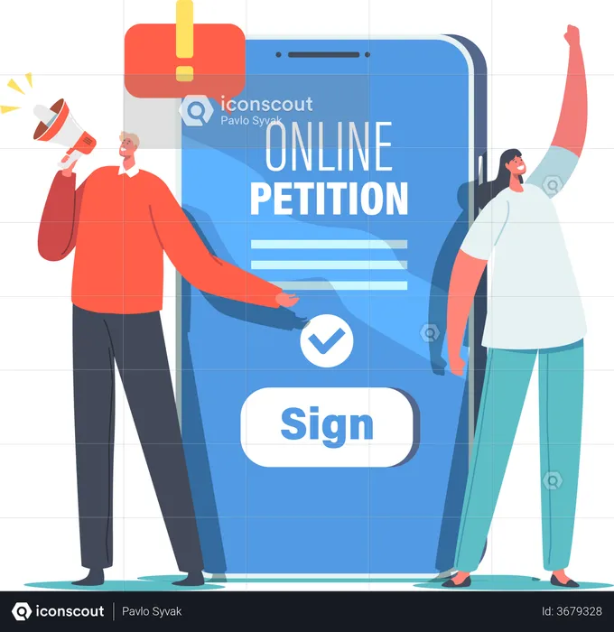 Online Petition  Illustration