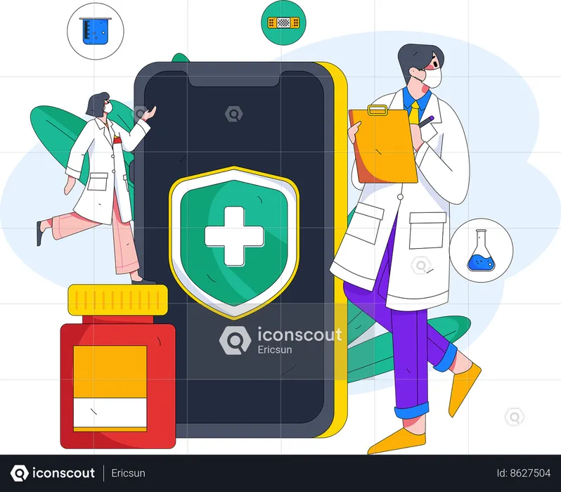 Online pharmacy  Illustration
