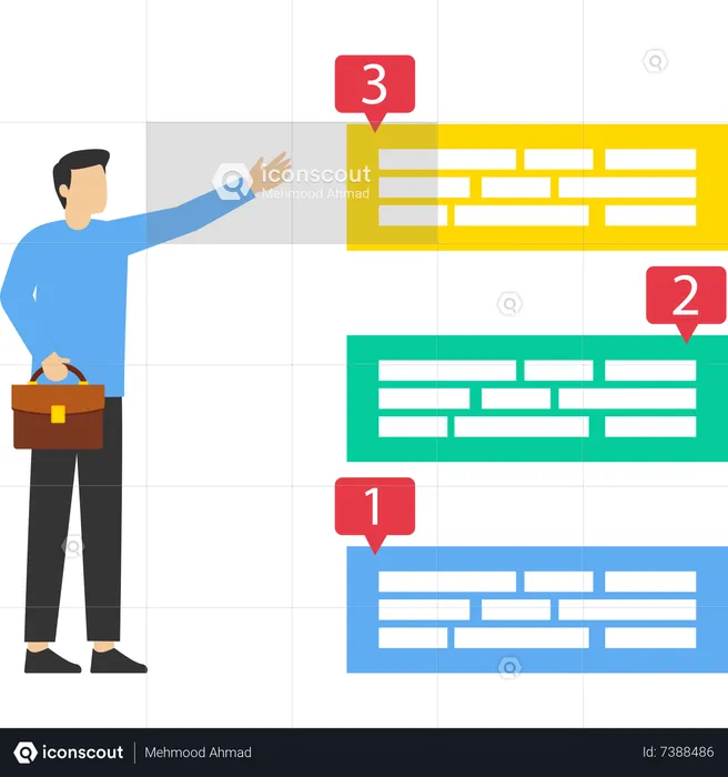Online presentation schedule  Illustration