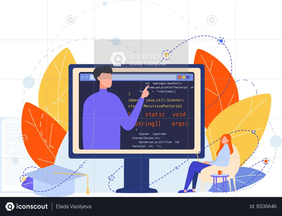 Best Online Programming Illustration Download In PNG & Vector Format