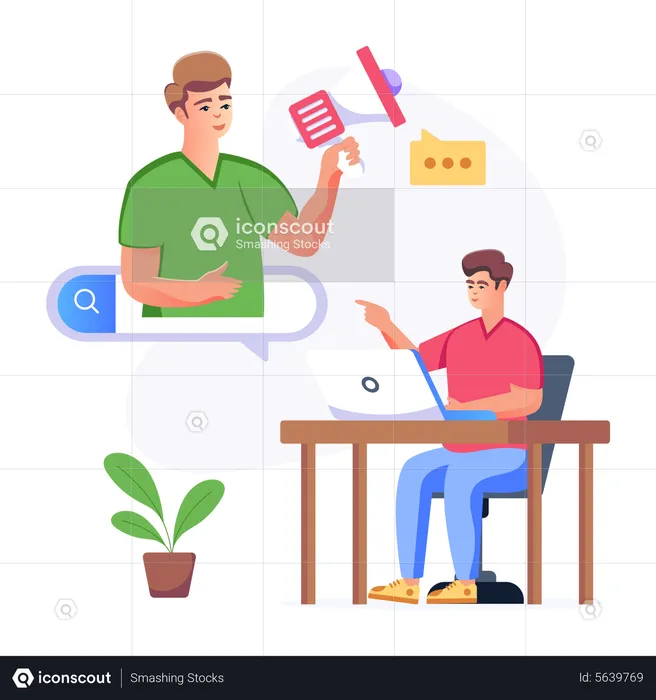 Online Promotion  Illustration