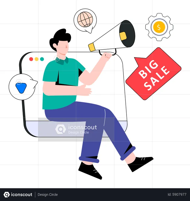 Online Promotion  Illustration