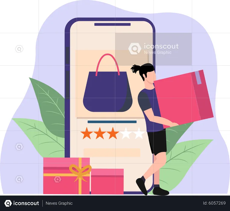 Online Purchase  Illustration