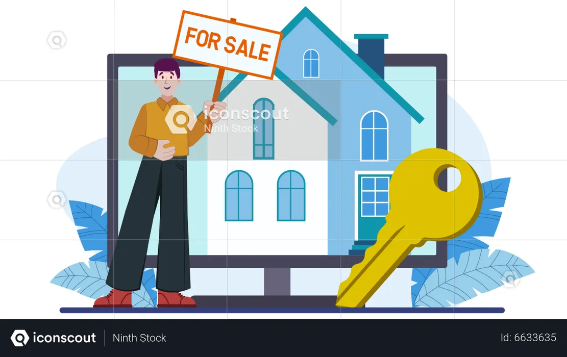 Online Real Estate  Illustration