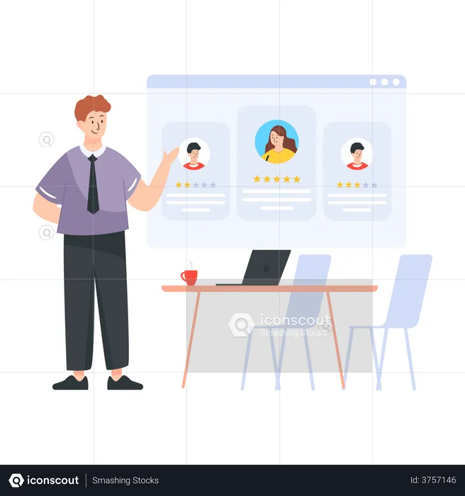 Online Recruitment  Illustration