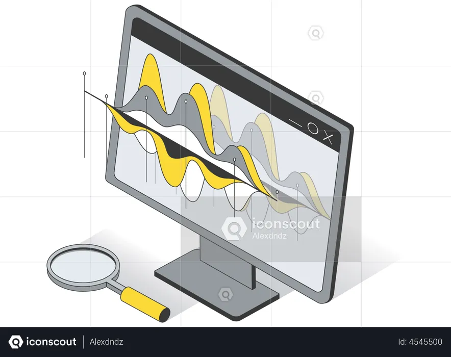 Online search analytics  Illustration
