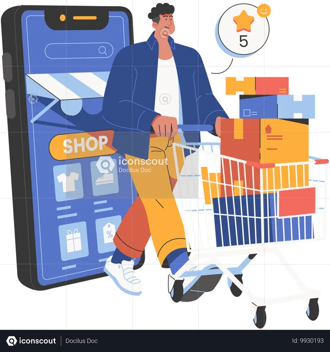 Online Shop  Illustration