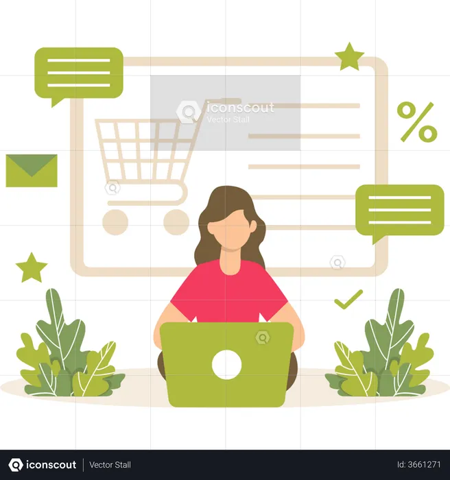 E-Shopping  Illustration
