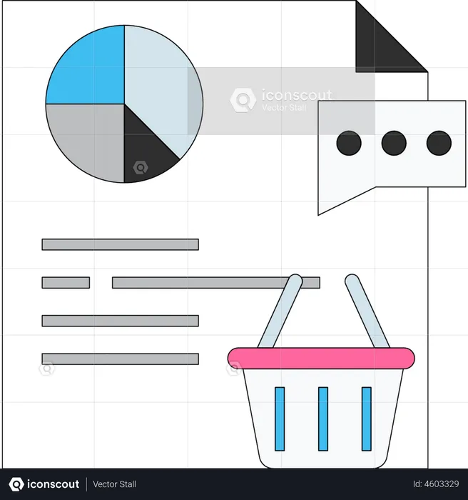 Online shopping analysis  Illustration