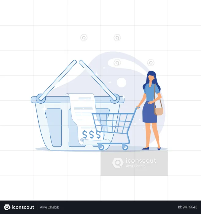 Online shopping  Illustration