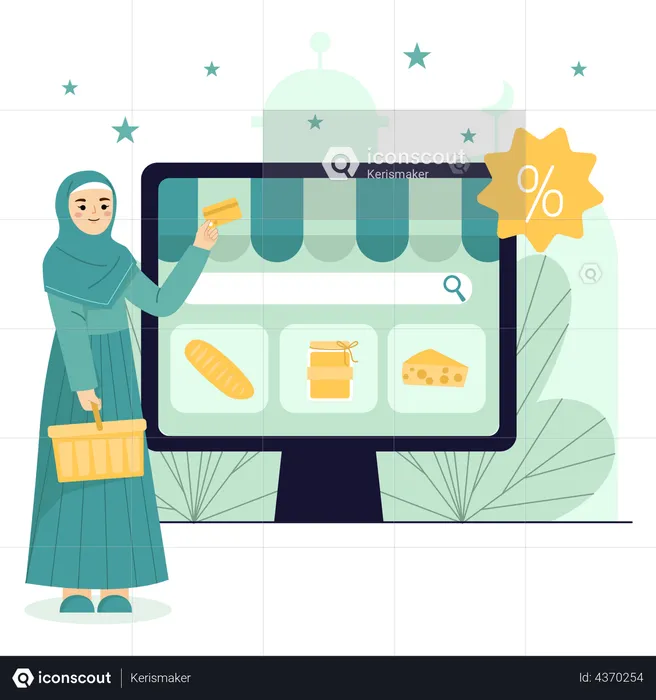 Online Shopping  Illustration