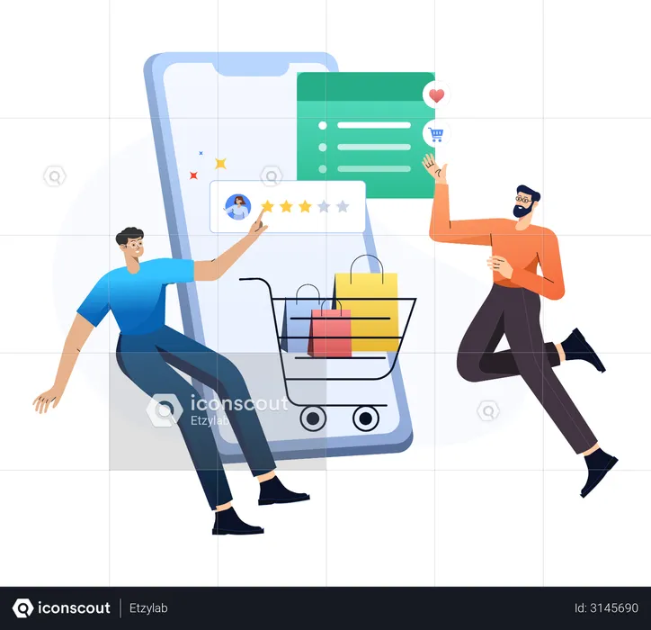 Online Shopping  Illustration