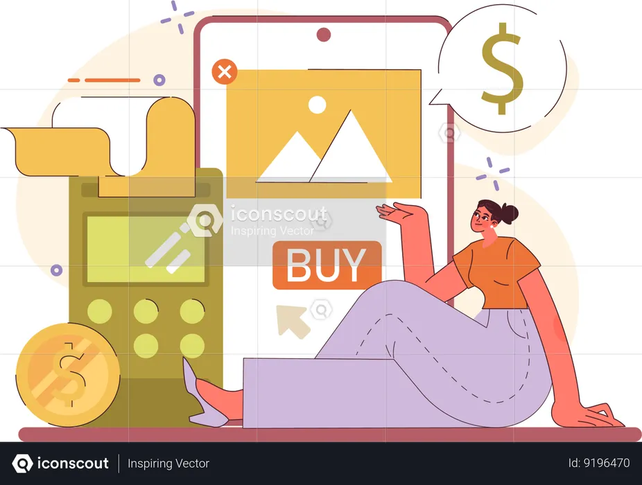 Online Shopping  Illustration