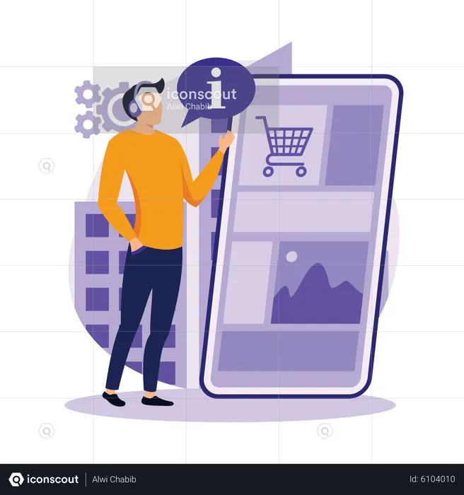 Online Shopping  Illustration