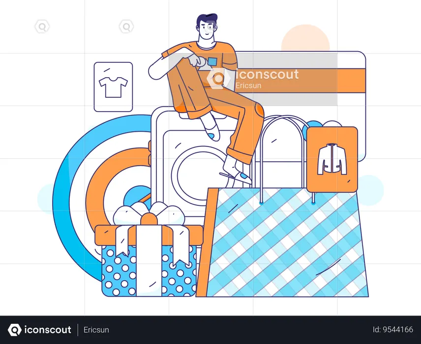 Online shopping  Illustration