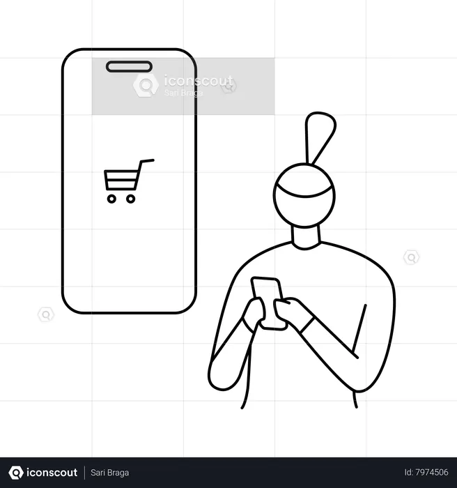 Online shopping  Illustration