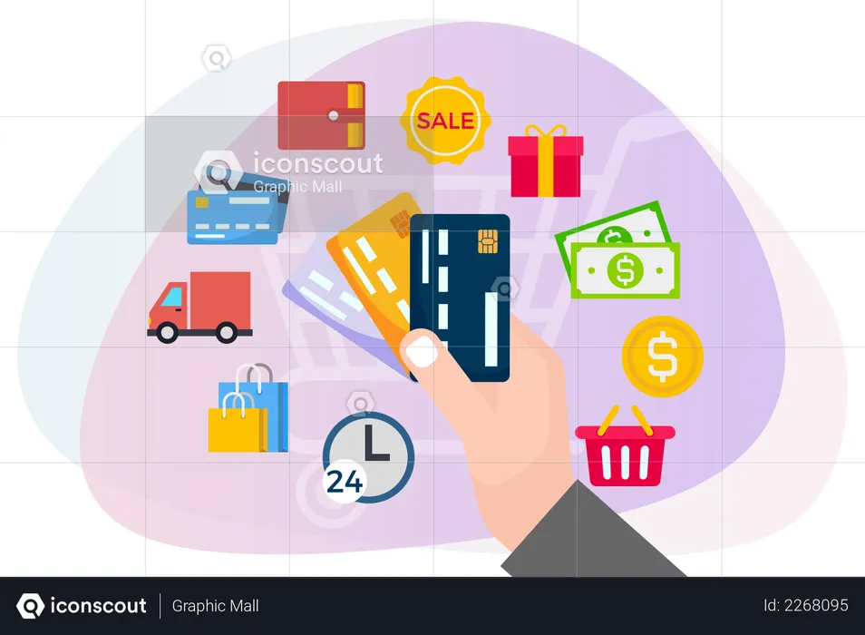 Online-Shopping-Module  Illustration