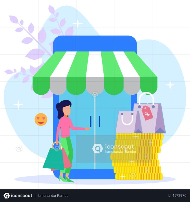 Online Shopping Store  Illustration