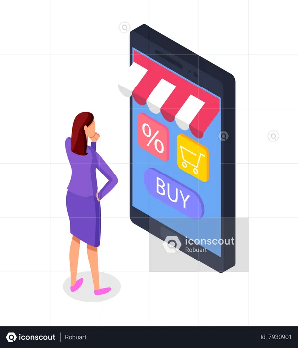 Online Shopping Store  Illustration