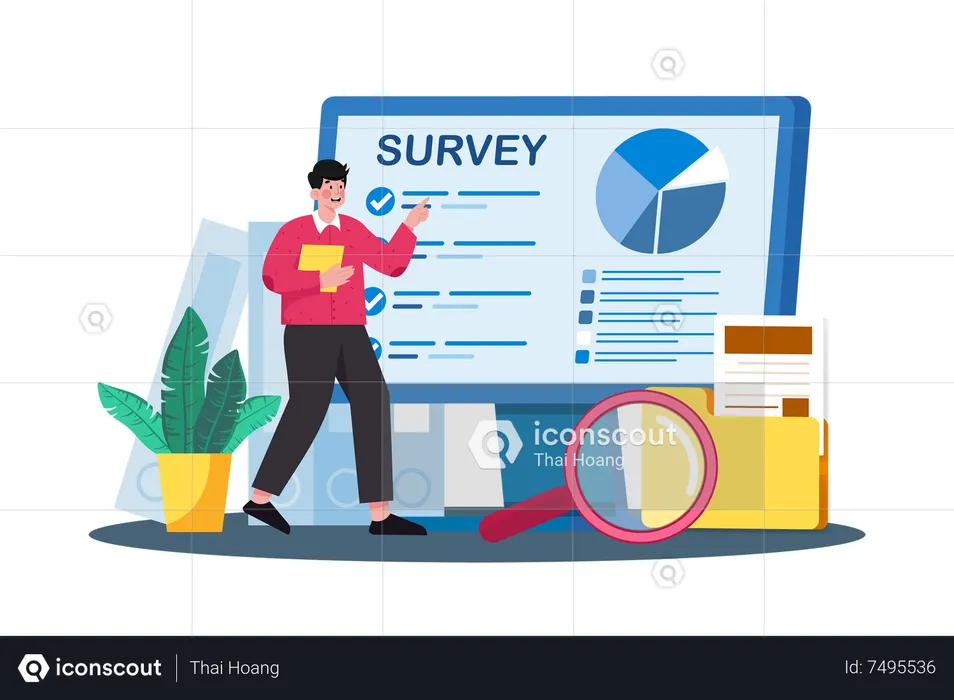 Online Survey  Illustration