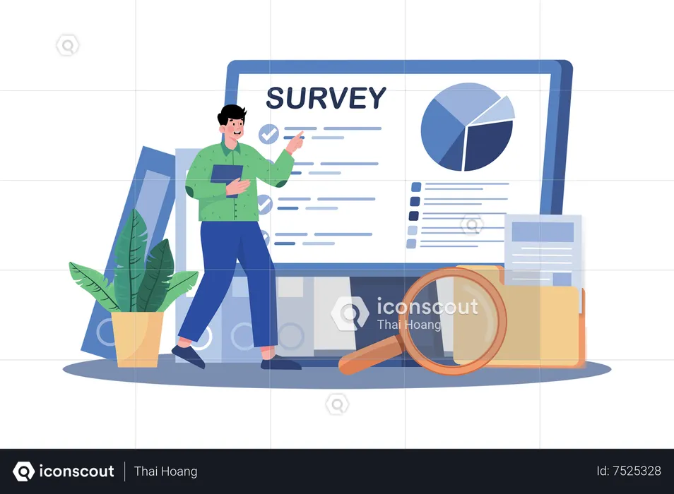 Online Survey  Illustration
