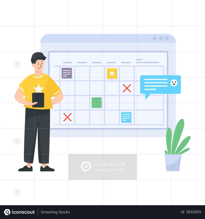 Online Task Manager  Illustration
