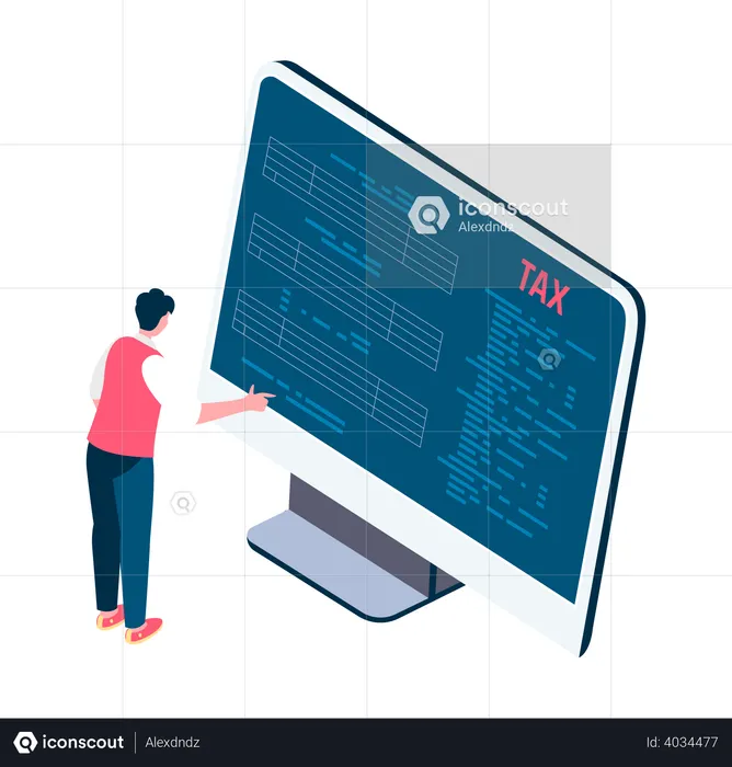 Online Tax Filing  Illustration