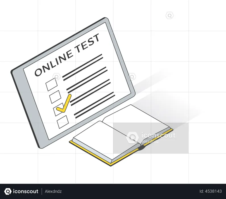 Online test  Illustration