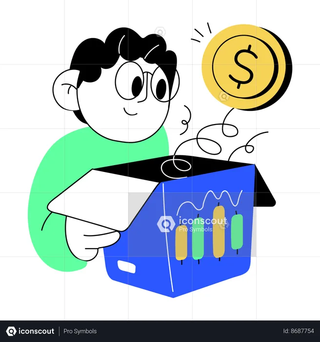 Online trade Analysis  Illustration