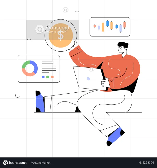 Online Trading  Illustration